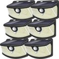 thumbnail image 1 of Luces solares con sensor de movimiento Aootek, 120 LED IP65, paquete de 6, 1 of 7
