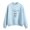 Blue, variant on Vedolay Sweatshirt for Women 2023 Winter Stripe Hoodies Loose Fit Thin Pullover Tunic Tops White,L
