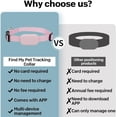 thumbnail image 4 of GPS Pet Tracker Collar - No Monthly Fee, Works with iOS/Android, IP67 Waterproof Dog & Cat Locator with 1+ Year CR2032 Battery, Adjustable Nylon Collar, Real Time Tracking, Blue, 4 of 8