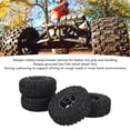 thumbnail image 3 of Rubber RC Crawler Tire Set, Metal Hex Hub Wheel Rims, Improved Traction Shock Absorption for 1.9 Inch RC Tire, 3 of 7