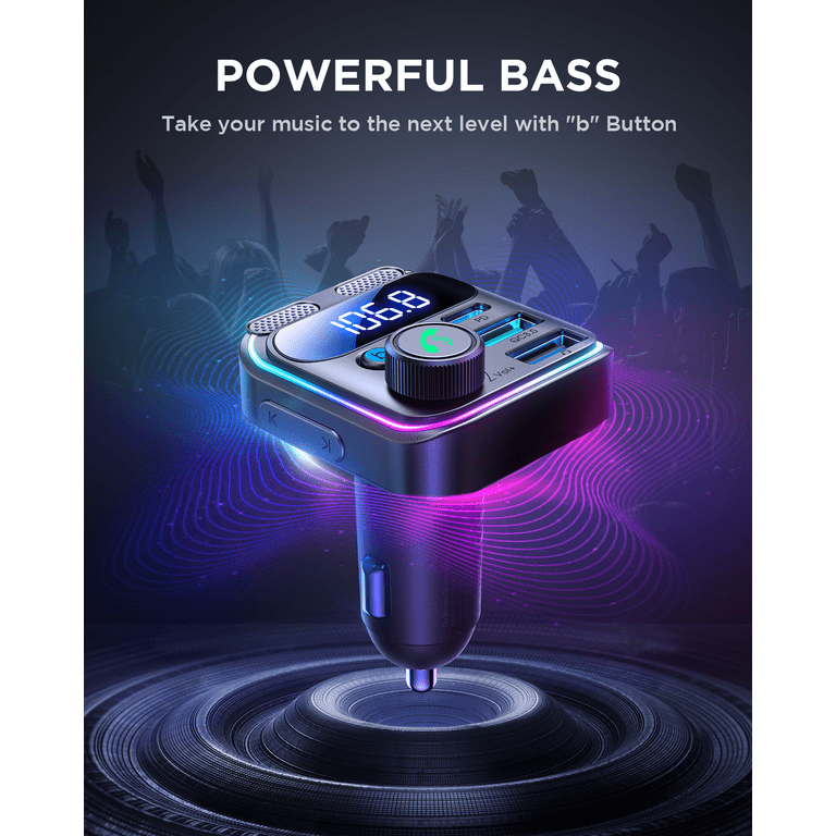 Joyroom Bluetooth FM Transmitter Car Adapter with Wireless