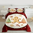 thumbnail image 2 of Homewish Xmas Tree Cookie Bedding Comforter Set,Merry Christmas Twin Comforter Sets,Kawaii Gingerbread Man Bedding Set For Kids,Breathable Home Decor Reversible,2-Piece, 2 of 8