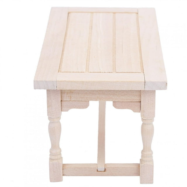 Mini Muebles BuyWeekMX 1:12 Mini Jardín De Madera Modelo De Madera Mesa De Madera