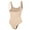 Nude, variant on MANIFIQUE 2 Packs Thong Bodysuit for Women Tummy Control Shapewear Open Bust Body Shaper