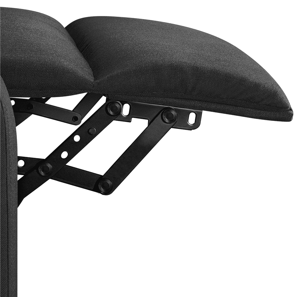 Yaheetech Modern Fabric Upholstered Recliner Chair with Pocket Spring for Home,Black
