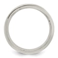 thumbnail image 2 of Sterling Silver 6mm Brushed Flat Grooved Center Fancy Band Size 10.5 QWB117B, 2 of 6