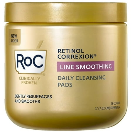 Retinol Correxion Line Smoothing Daily Cleansing Pads, 28 Count, 6 Pack