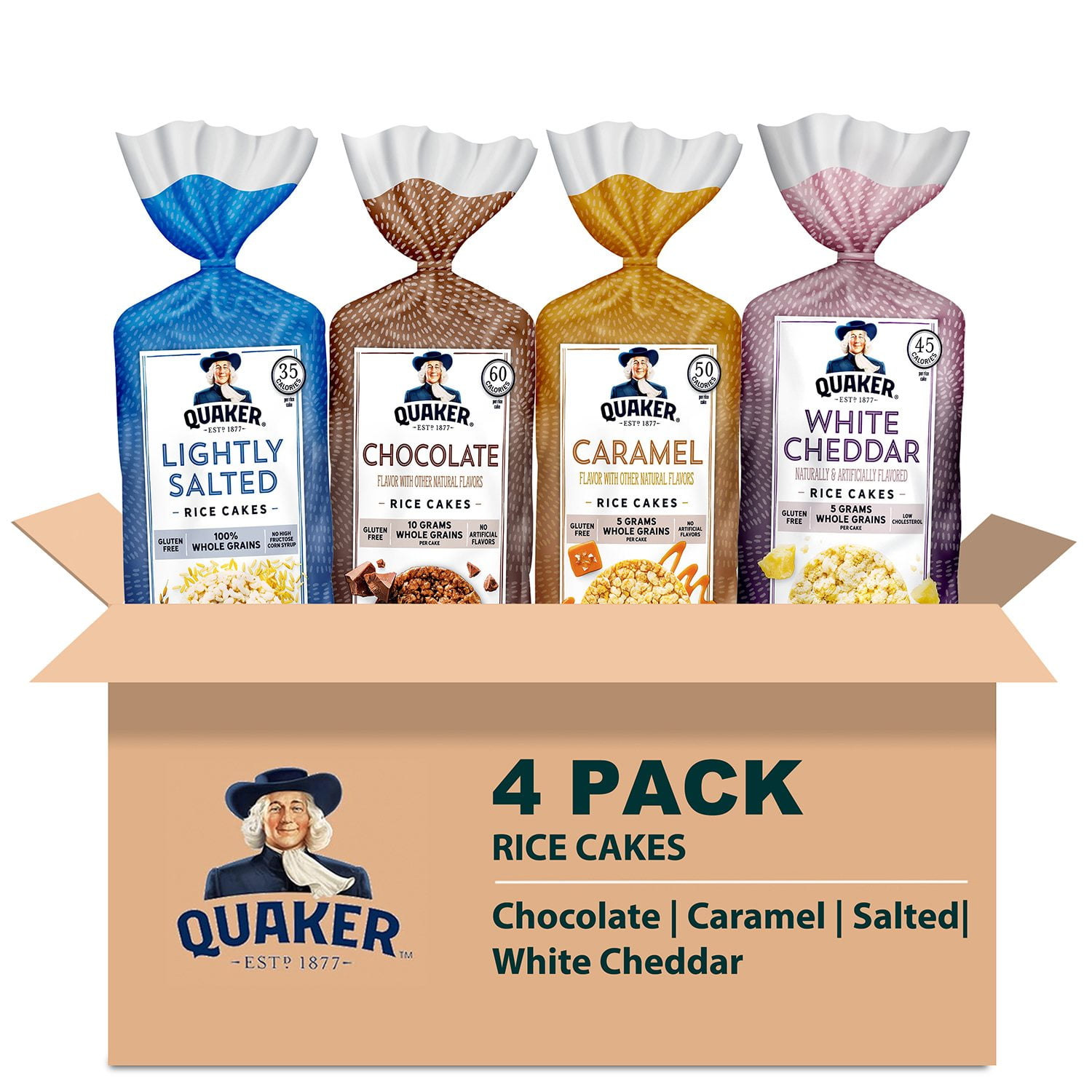 Quaker Rice Rolls Quaker Rice Cakes, Variety Pack, 4 pk. - Samsclub.com