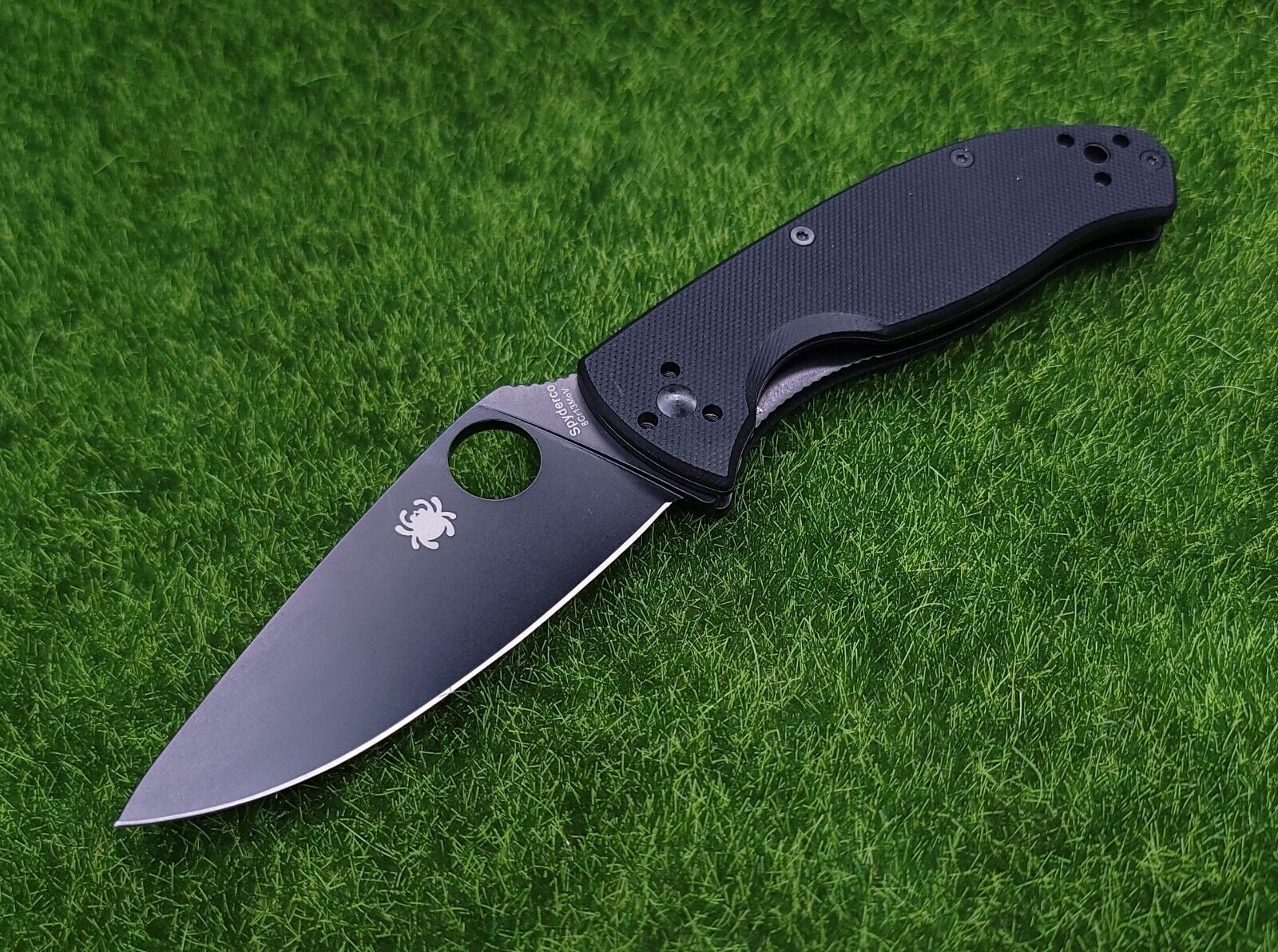 Spyderco Tenacious G-10 Pocket Folding Knife 3.4" Plain Black Blade - C122GBBKP