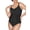Black, variant on Women's Firm Control Shapewear Power Players​ Shaping Bodysuit with Thong Back - Style DMS083