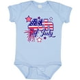 thumbnail image 3 of Inktastic 4th of July Fireworks Stars and American Flag Boys or Girls Baby Bodysuit, 3 of 5