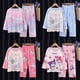 thumbnail image 2 of Conjuntos de pijamas Kawaii Sanrios Kuromi Cinnamoroll Pochacco para niños, pijamas de seda de leche, ropa de dormir de Anime para niños, ropa de casa para niños, otoño, 2 of 3
