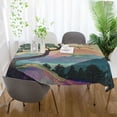thumbnail image 3 of Yayeee Tablecloths 54" x 72" Rectangle Wrinkle Resistant Party Table Cover, Pine Tree Rainbow, 3 of 8
