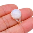 thumbnail image 3 of StarGems  Natural Moonstone Handmade 925 Sterling Silver Ring 7 F2540, 3 of 5