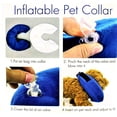 thumbnail image 3 of Comfortable & Adjustable Inflatable Pet Collar - Alternative to Cone Shaped Collars - Great for Post-Surgery or Injury Recovery Durable & Non-Toxic Material Safe and Protective (Large 12-18 Inch Neck), 3 of 8