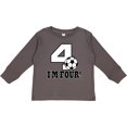 thumbnail image 3 of Inktastic 4th Birthday Soccer 4 Year Old Boys or Girls Long Sleeve Toddler T-Shirt, 3 of 5