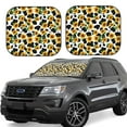 thumbnail image 1 of Wukai Cute Cow Print Sunflower C Car Front Windshield Sun Shade,Sun Visor Shield Block Automotive Interior Protector Blocks UV Rays-Large, 1 of 6