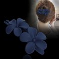thumbnail image 3 of Solid Color Strong Grip Hair Claw Exquisite Anti-slip Anti-fall Elegant Double Flower Decor Hairpin Hair Accessories, 3 of 7