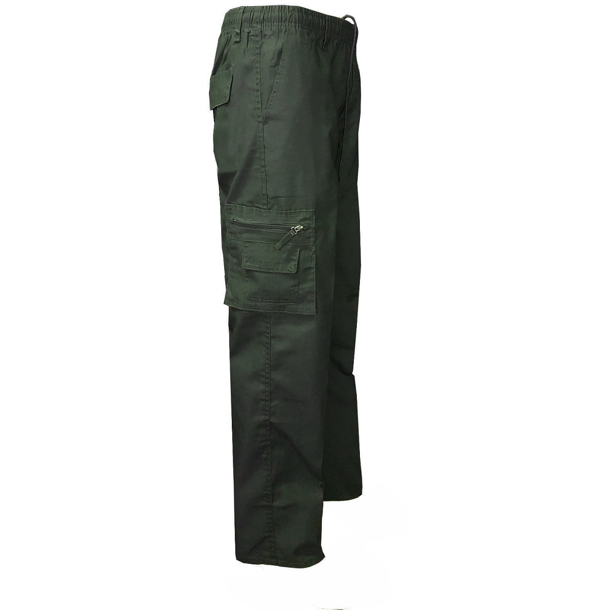YUNY Men Drawstring Zip-up Pockets Collection Outdoor Cargo Pants 1 L