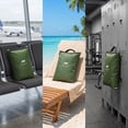 thumbnail image 3 of Homellea Green Wet Dry Travel Storage Bag, Cloth Zipper Organizer Pouch for Swimwear, Toiletries, Gym Clothes, Makeup, Shoes, Beach and Travel Packing, 3 of 7