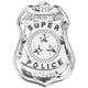 thumbnail image 1 of Pin de policía, insignia de policía, joyería de disfraz de moda, insignia de policía para hombres, accesorio de ropa, 1 of 4