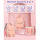 thumbnail image 4 of Mochila Escolar Labg 30L Rosa Acero Impermeable, 4 of 5