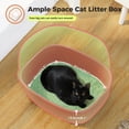 thumbnail image 6 of PAWZ Road 2-Doors Enclosed Cat Litter Box Large with Easy-Lift lid for Indoor Cats Easy to Clean, Brown, 6 of 14