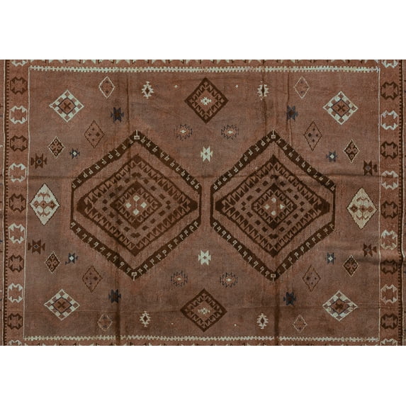 Ahgly Company Machine Washable Indoor Rectangle Southwestern Turquoise Blue Country Area Rugs, 2' x 3'