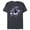 Navy Heather, variant on Marvel Studios The Marvels Ms. Marvel Kamala Khan and Symbol - Short Sleeve Blended T-Shirt for Adults - Customized-Dark Heather