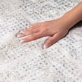 thumbnail image 3 of Addison Rugs Dream Shag Premium Machine Washable Transitional Squares Silver Rectangle Rug, 3' x 5', 3 of 8