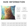 thumbnail image 5 of Orinice Cute Cat Graphic Decorative Throw Pillow Cover for Home Couch Living Room Bed Sofa - 1PC 20x20in, 5 of 5