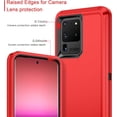 thumbnail image 4 of Designed for Samsung Galaxy S20 Ultra Heavy Duty Case, Triple Layer Protection Shockproof Dropproof Dustproof Anti-Scratch Phone Case Cover for Samsung Galaxy S20 Ultra,Red, 4 of 7