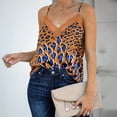 thumbnail image 3 of Spring Tops for Women Womens under $5 Tunic Top Sleeveless Sexy Womens Leopard Printed Neck Cami Vest Evening Party Tops Blouse, 3 of 9