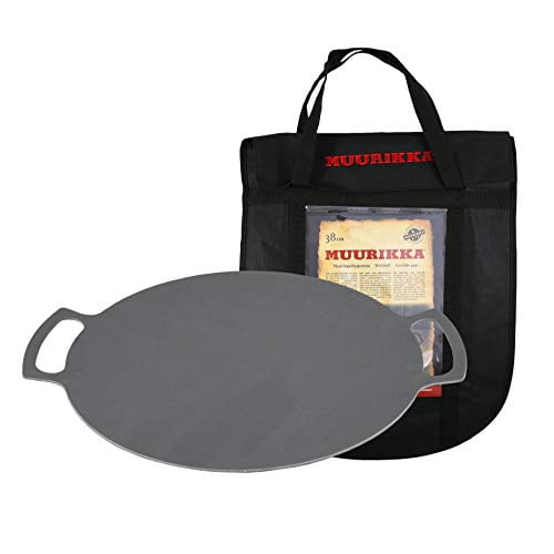 Muurikka Plaque Chauffante 48 cm Gril pour BBQ, camping, Gaz, Feu Ouvert avec Sac de Transport