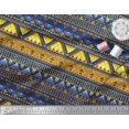 thumbnail image 2 of Soimoi Polyester Crepe Fabric Geometric & Semi Mandala Decorative Decor Fabric Printed Yard 42 Inch Wide, 2 of 2