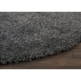 thumbnail image 4 of Nourison Malibu Shag Solid Shag Dark Grey 6'7" x ROUND Area Rug, (7' Round), 4 of 8