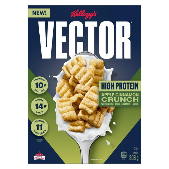 Vector* Apple Cinnamon Crunch Cereal 306 g, Apple Cinnamon
