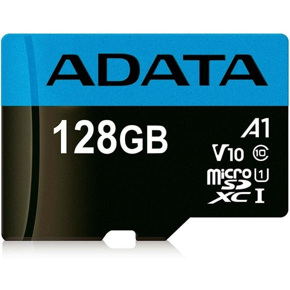Memoria ADATA MicroSDXC UHS-1 U1 de 128 GB, Clase 10. Adata AUSDX128GUICL10A1-RA1