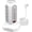 PD-30W-WHITE, variant on Power Strip Tower 15 Outlets 6 USB Ports, Surge Protector with Colorful Led Light & USB Charge,Desktop Station with 6.5ft Heavy Duty Extension Cord for Office(Black)