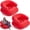 Red, variant on 4 Pcs Inflatable Lounge Chair Deck Chair Lazy Sofa, Blow Up, Folding, Portable Couch for Home, Office Balcony, Floor Seating (Beige)