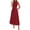Burgundy, variant on Summer Dresses for Women Mock Neck Sleeveless High Waist Flowy Aline Maxi Spring Wedding Guest Dress Cocktail