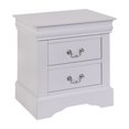thumbnail image 5 of Tcbosik Modern 2-Drawer Nightstand with Metal Handles, Fully Assembled Bedside Table, Solid Wood Frame, White, 5 of 10