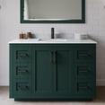 thumbnail image 2 of Wyndham Collection Miranda 48" Marble&Wood Single Bathroom Vanity in Green/Black, 2 of 6