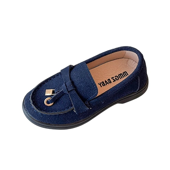 Xfvqtps Girls Loafers Soft Sole Slip on Casual Shoes British Style Metal Tassel Flats Comfortable Spring Summer School Walking Footwear for Kids