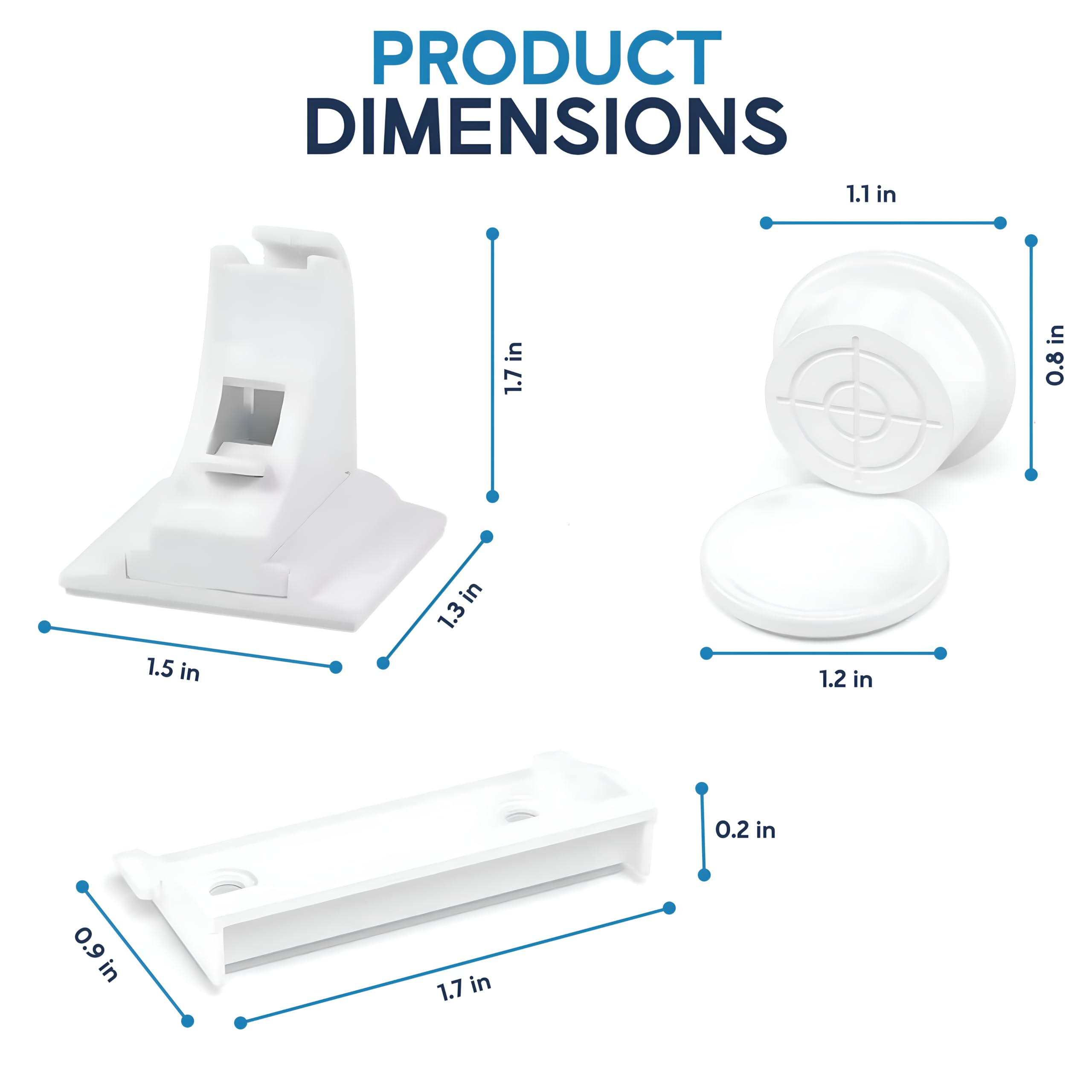 Baby Proof Me Magnetic Cabinet Locks, 8-Piece Set, White photo 6