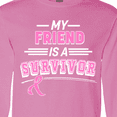 thumbnail image 4 of Inktastic My Friend is a Survivor Breast Cancer Awareness Long Sleeve T-Shirt, 4 of 5
