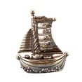 thumbnail image 5 of Fancyes Boat Miniature Figurine Desktop Ornament Brass Art Crafts Prosperity Sculpture Decorative Statue for Fireplace Entrance Shelf, 5 of 8