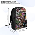 thumbnail image 4 of Gorillaz Backpack Unisex Bookbag Rucksack Printing Shoulder Bag Back To School Bag Travel Hiking Daypack, 4 of 8
