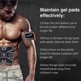thumbnail image 4 of 50Pcs/80Pcs Abs Stimulator Training Replacement Gel Sheet Pads for Abdominal Muscle Trainer, Accessory for Ab Workout Toning Belt abs pads-80pcs abs pads-80pcs, 4 of 5