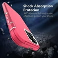 thumbnail image 4 of Entronix Heavy Duty Case Designed for Apple iPhone 16, Triple Layer Protection Shockproof Dropproof Dustproof Anti-Scratch Phone Case Cover for Apple iPhone 16, Hot Pink, 4 of 5